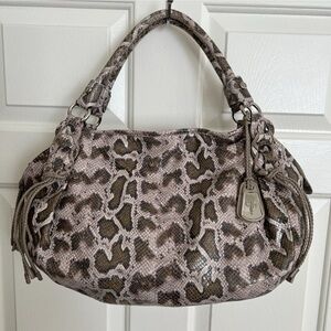 Cole Haan Snake print satchel